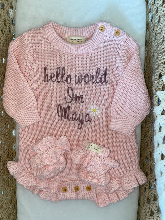 Frilly Romper & Booties