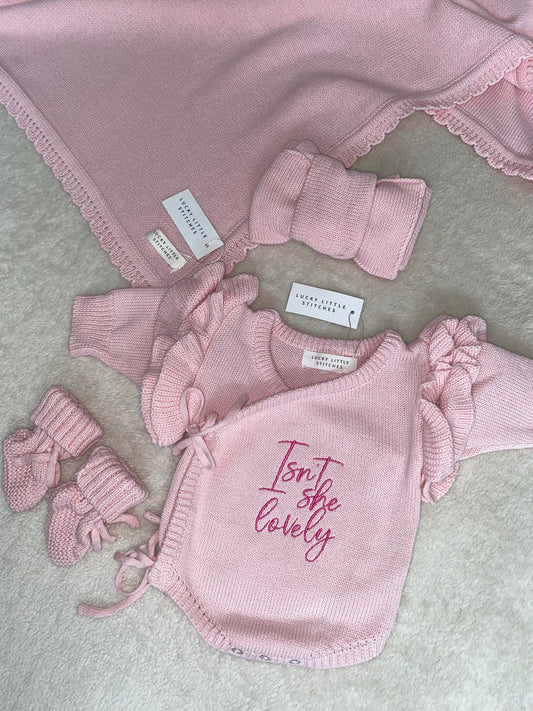 Pink Frill Shoulder Romper Full Bundle