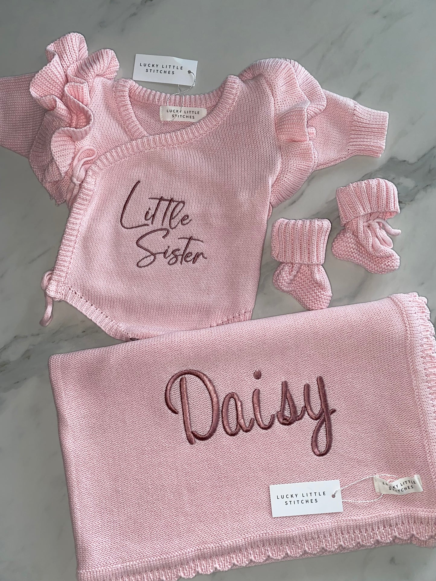 Pink Frill Shoulder Romper Full Bundle